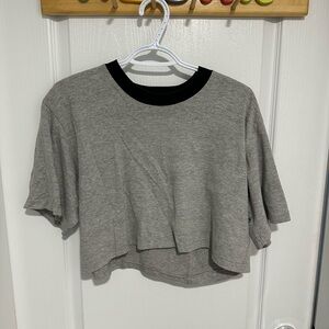 Gray Women's Crop Top